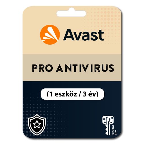 Avast Pro Antivirus (1 eszköz / 3 év)