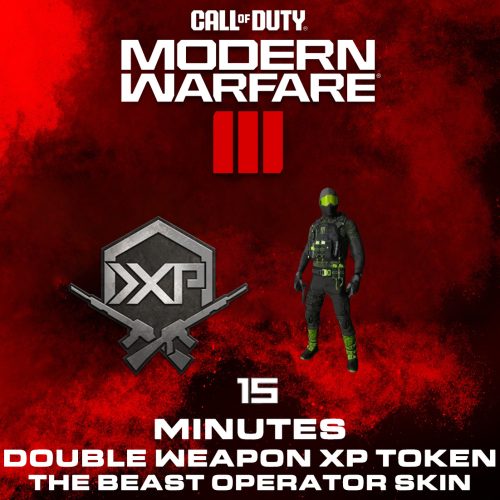 Call of Duty: Modern Warfare III - The Beast Operator Skin + 15 Minutes Double Weapon XP (DLC)